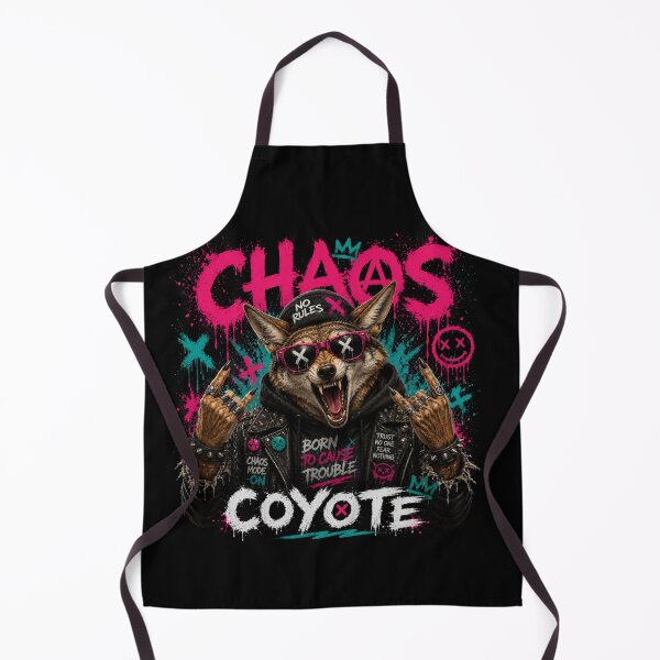 Item preview, Chaos Coyote – No Rules Street Art Design designed and sold by Dogandesighn.