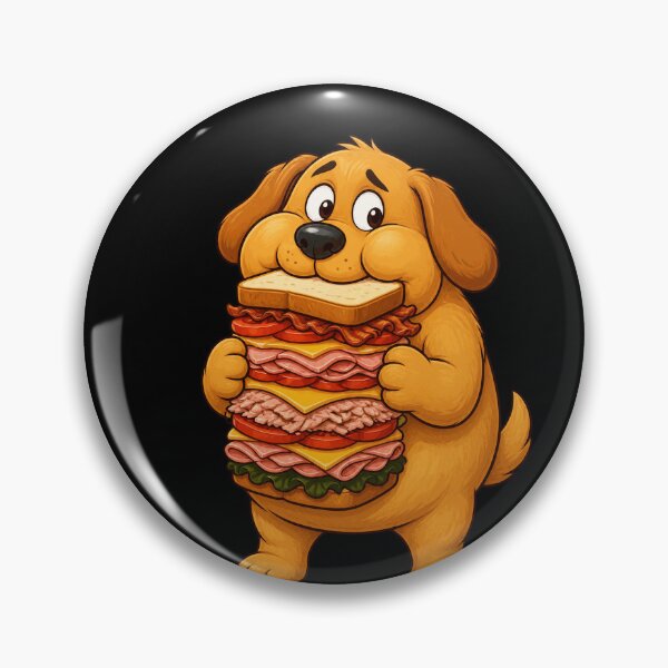 Item preview, Golden Retriever Giant Sandwich Thief Funny Design designed and sold by BoyleDesignShop.