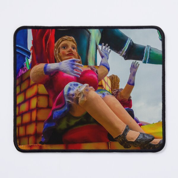 Item preview, Colorful Carnival Parade Float With Giant Seated Female Figure Sculpture and Neon Costume Details designed and sold by Nmallia.
