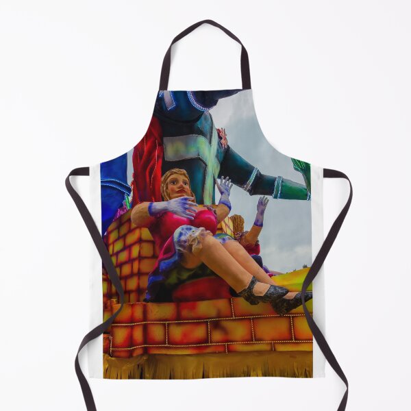 Item preview, Colorful Carnival Parade Float With Giant Seated Female Figure Sculpture and Neon Costume Details designed and sold by Nmallia.