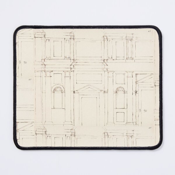 Item preview, Renaissance Facade Architectural Study Sketch designed and sold by artofuniverse.