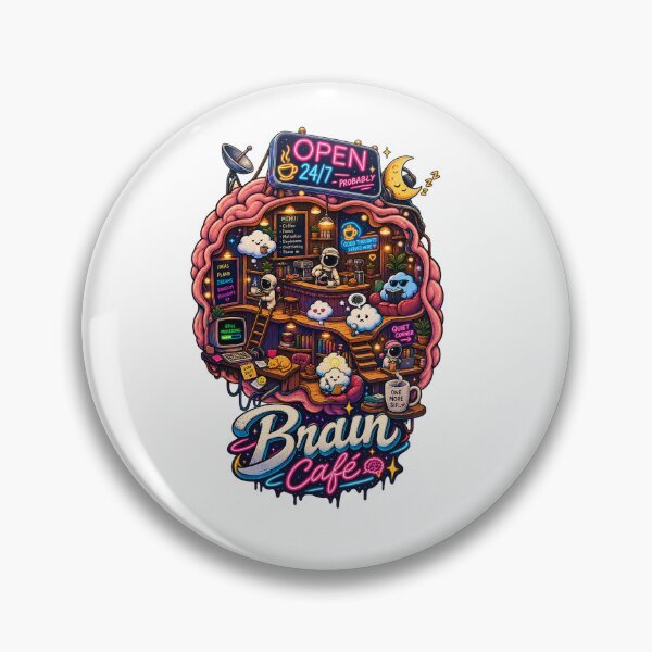 Item preview, Brain Café – Open 24/7 Probably designed and sold by NarpLTD.