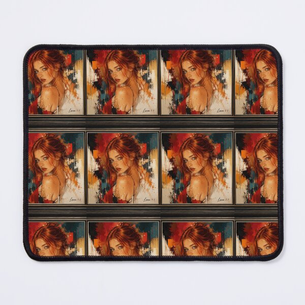 Item preview, Auburn Muse Abstract Portrait designed and sold by SHOCAMPOS DESIGNS .