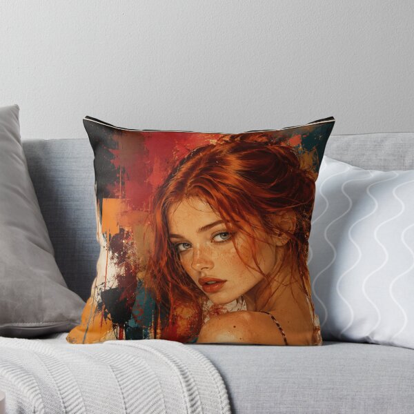 Item preview, Auburn Muse Abstract Portrait designed and sold by SHOCAMPOS DESIGNS .