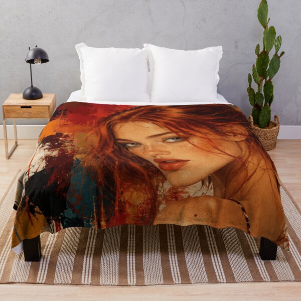 Item preview, Auburn Muse Abstract Portrait designed and sold by SHOCAMPOS DESIGNS .