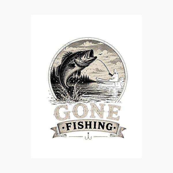 Item preview, Gone Fishing  designed and sold by TheEndDesign.