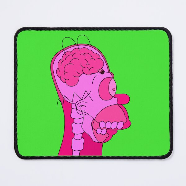 Item preview, Homer Simpson Head X-Ray Brain Art (pink) designed and sold by ZERO-MIND.