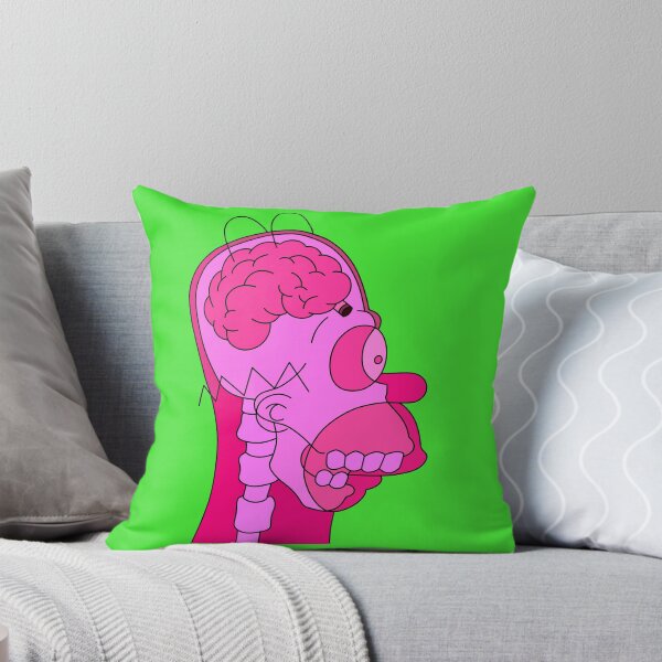Item preview, Homer Simpson Head X-Ray Brain Art (pink) designed and sold by ZERO-MIND.