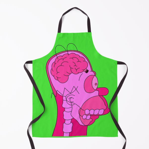 Item preview, Homer Simpson Head X-Ray Brain Art (pink) designed and sold by ZERO-MIND.