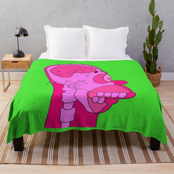 Item preview, Homer Simpson Head X-Ray Brain Art (pink) designed and sold by ZERO-MIND.