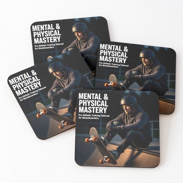 Item preview, Mental and Physical Mastery Skateboard Poster: Pro Halfpipe Training Canvas designed and sold by Creative-RE.