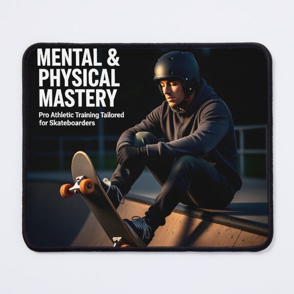 Item preview, Mental and Physical Mastery Skateboard Poster: Pro Halfpipe Training Canvas designed and sold by Creative-RE.