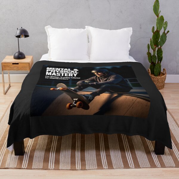 Item preview, Mental and Physical Mastery Skateboard Poster: Pro Halfpipe Training Canvas designed and sold by Creative-RE.