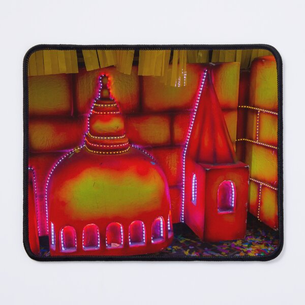 Item preview, Colorful Illuminated Festival Float With Dome Lanterns, Lights and Confetti at Night Parade designed and sold by Nmallia.