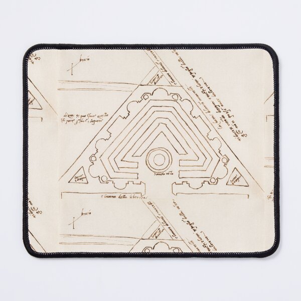 Item preview, Renaissance Triangular Fortress Architectural Sketch designed and sold by artofuniverse.