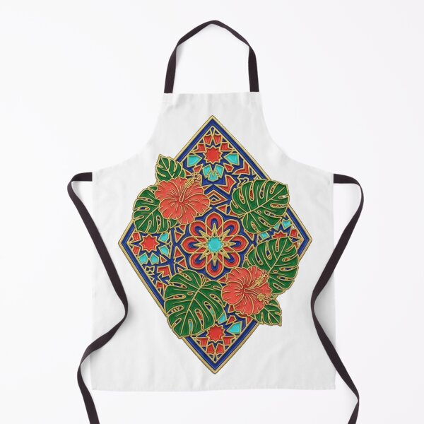 Item preview, Geometric Tropical Mosaic Pin - Botanical Diamond Badge Art designed and sold by Dzblack.