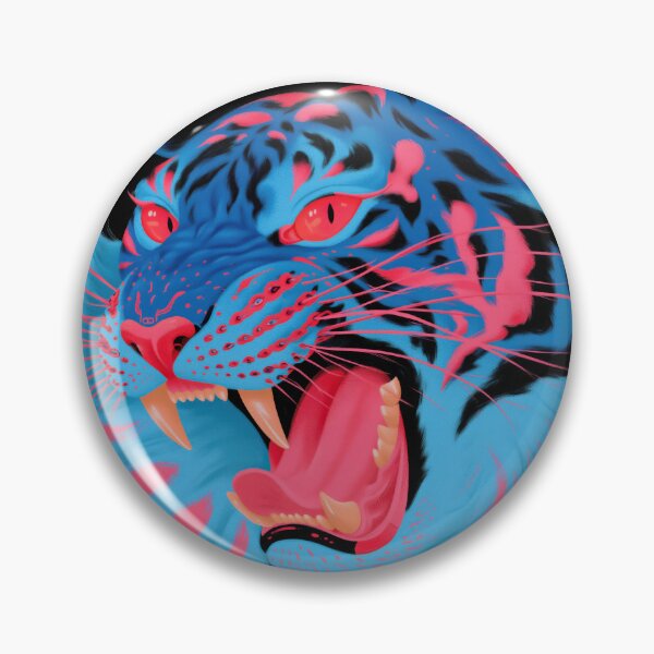 Artikelvorschau, Neon Cyber Tiger Portrait entworfen und verkauft von folskullyz.