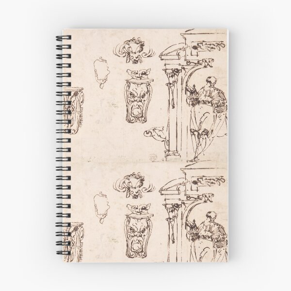 Item preview, Renaissance Architectural Studies with Grotesque Masks designed and sold by artofuniverse.