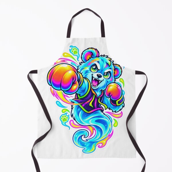 Item preview, Neon Ghost Bear Boxing Champion designed and sold by Rhubarb Bridge Merch.