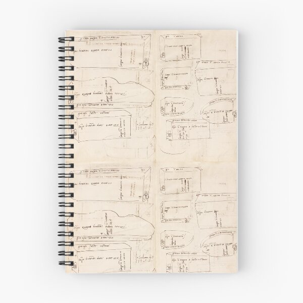 Item preview, Renaissance Marble Measurements Notebook Sketches designed and sold by artofuniverse.