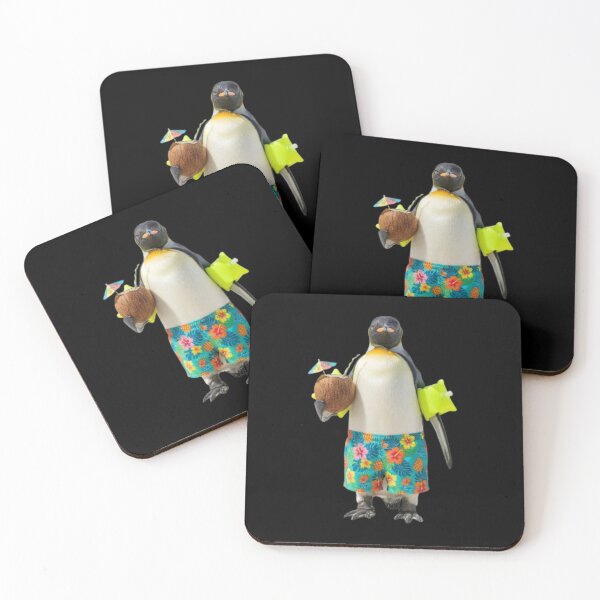 Item preview, Summer Vacation Penguin Beach Party Art designed and sold by DailySparks.