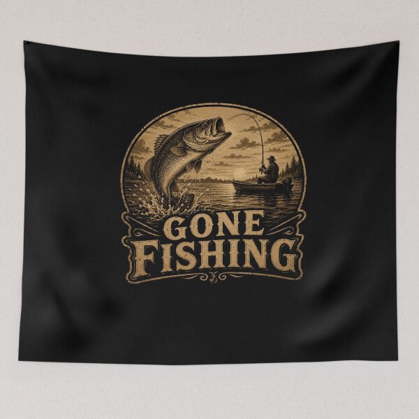 Item preview, Gone Fishing  designed and sold by TheEndDesign.