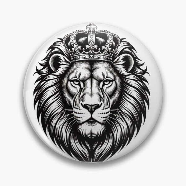Item preview, Majestic Lion King Wearing Royal Crown designed and sold by     Fatma Creates.