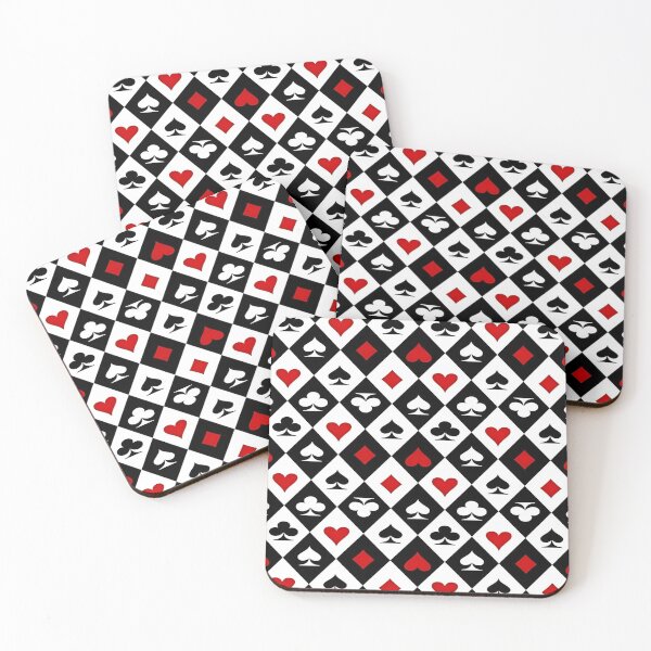 Item preview, A Geometric Repeating Seamless Patterns Of A Playing Card Symbols In A Dynamic Color Palette designed and sold by Matt_Smith.