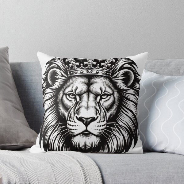 Item preview, Majestic Lion King Wearing Royal Crown designed and sold by     Fatma Creates.