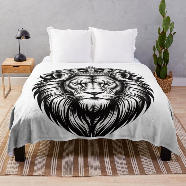 Item preview, Majestic Lion King Wearing Royal Crown designed and sold by Fatma Creates.