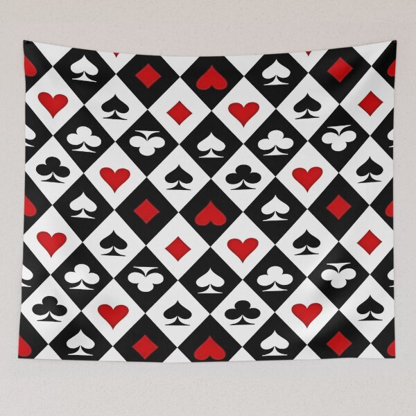 Item preview, A Geometric Repeating Seamless Patterns Of A Playing Card Symbols In A Dynamic Color Palette designed and sold by Matt_Smith.