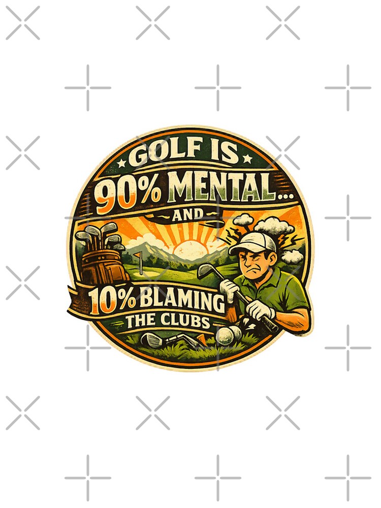 Thumbnail 4 of 4, iPhone Case, Golf Mental Game Humour Design designed and sold by RMBPrintStudio.