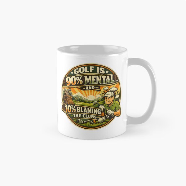 Item preview, Golf Mental Game Humour Design designed and sold by RMBPrintStudio.