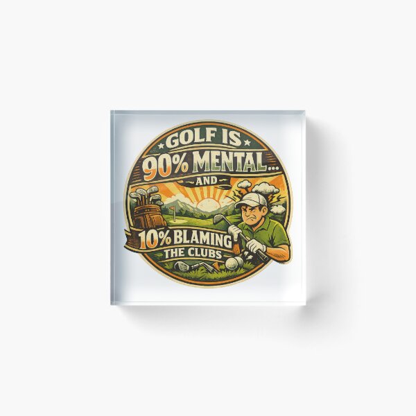 Item preview, Golf Mental Game Humour Design designed and sold by RMBPrintStudio.