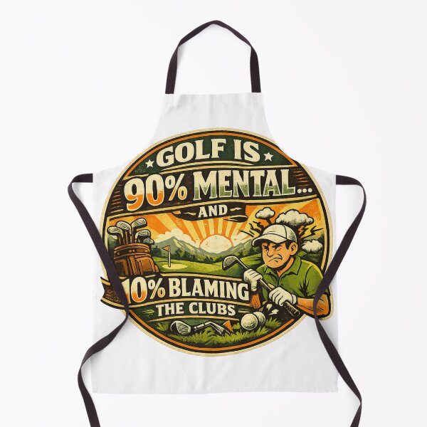 Item preview, Golf Mental Game Humour Design designed and sold by RMBPrintStudio.