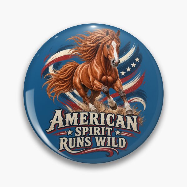Item preview, American Spirit Runs Wild Patriotic Mustang designed and sold by Kolibra.