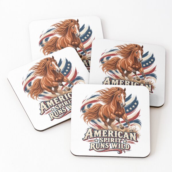 Item preview, American Spirit Runs Wild Patriotic Mustang designed and sold by Kolibra.