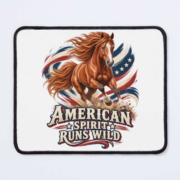 Item preview, American Spirit Runs Wild Patriotic Mustang designed and sold by Kolibra.