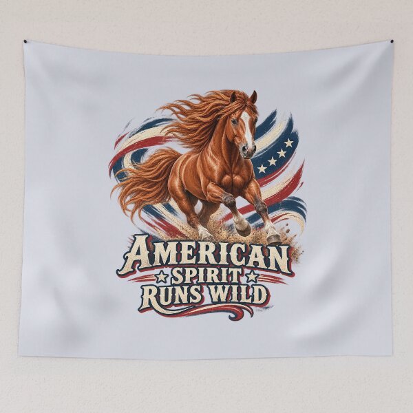 Item preview, American Spirit Runs Wild Patriotic Mustang designed and sold by Kolibra.