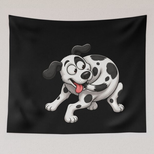 Item preview, Dizzy Dalmatian Tail Chasing Tornado Funny Design designed and sold by BoyleDesignShop.