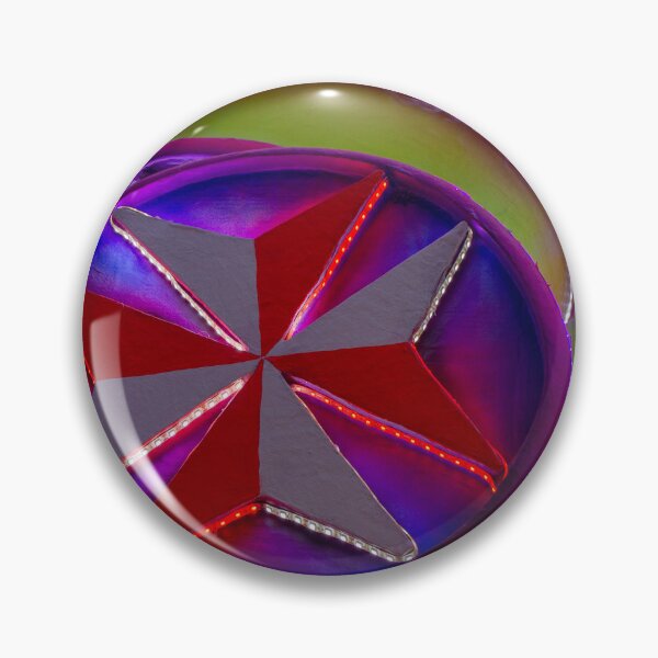 Item preview, Neon Carnival Star Emblem On Colorful Parade Float Illuminated At Night designed and sold by Nmallia.