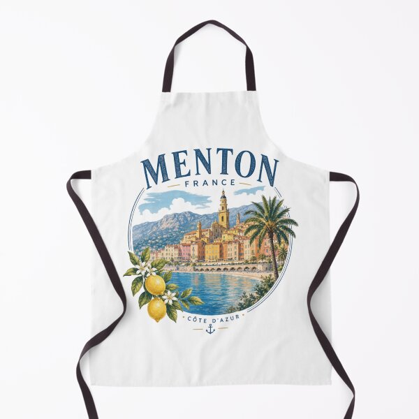 Item preview, Menton France – Côte d'Azur Vintage Travel Graphic designed and sold by CraigDesignWork.