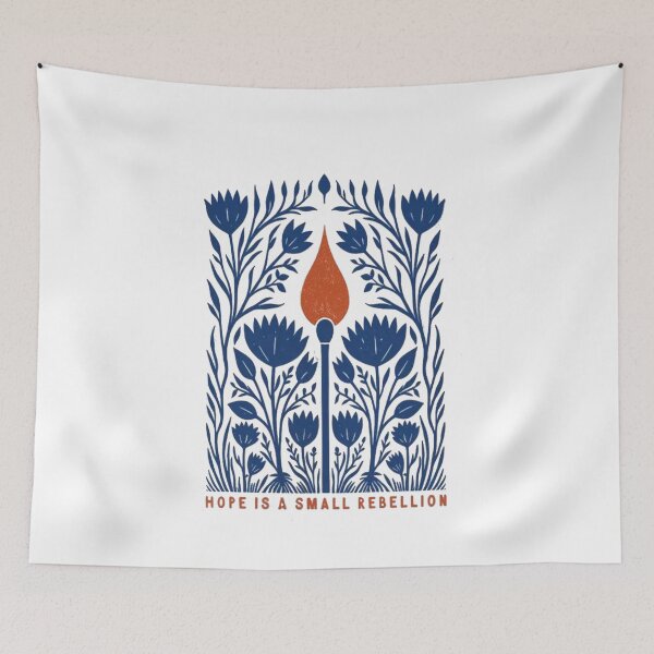 Item preview, Hope Is a Small Rebellion – Equal Rights Feminist Activist Folk Art designed and sold by Gbriel3.
