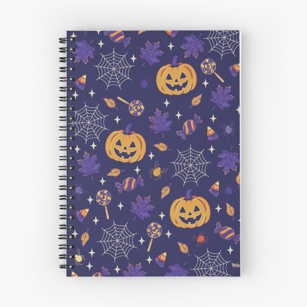 Item preview, Halloween Pattern – Pumpkins, Candy & Spiderwebs designed and sold by pumpkinchino.
