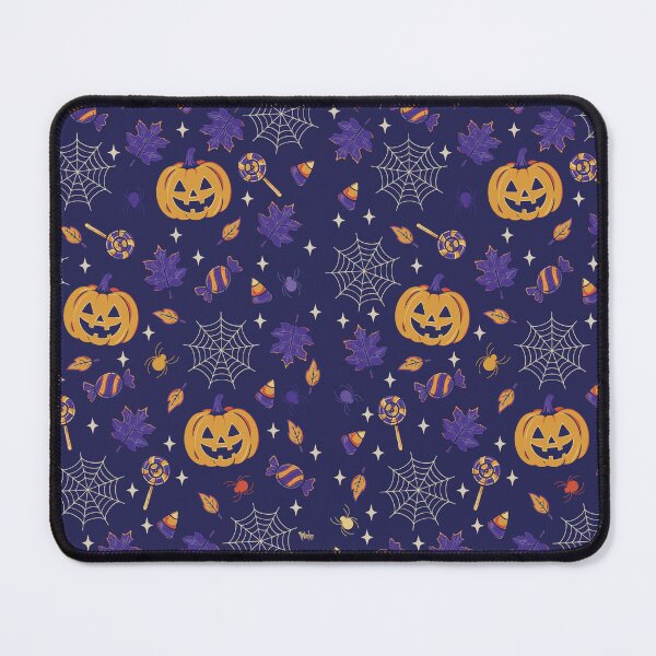 Item preview, Halloween Pattern – Pumpkins, Candy & Spiderwebs designed and sold by pumpkinchino.