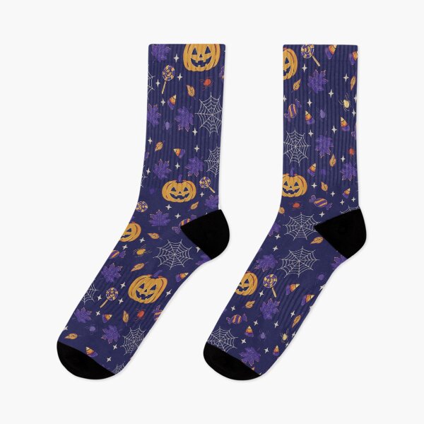 Item preview, Halloween Pattern – Pumpkins, Candy & Spiderwebs designed and sold by pumpkinchino.