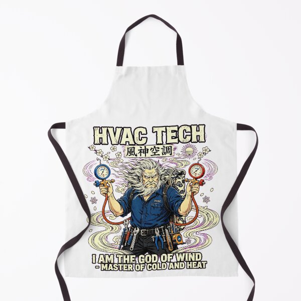 Item preview, HVAC Tech Fujin Japanese Wind God - Master Of Cold And Heat designed and sold by PrettyCrypt.