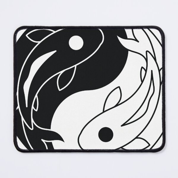 Item preview, Yin Yang Koi Fish Balance - Minimalist Japanese Line Art designed and sold by fowzi shokri.