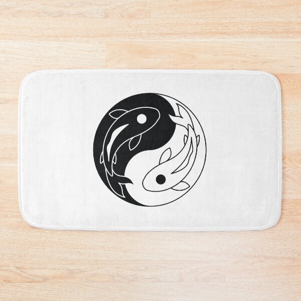 Item preview, Yin Yang Koi Fish Balance - Minimalist Japanese Line Art designed and sold by fowzi shokri.