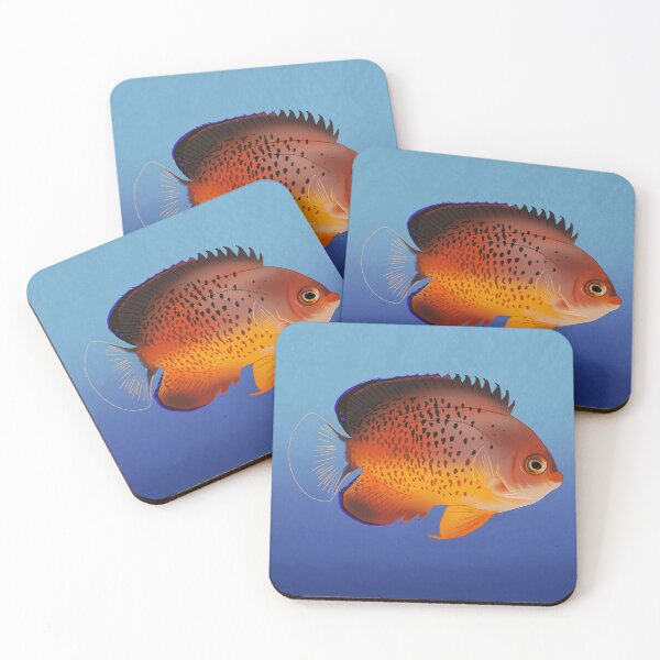 Item preview, Rusty Dwarf Angelfish designed and sold by Copperbora.